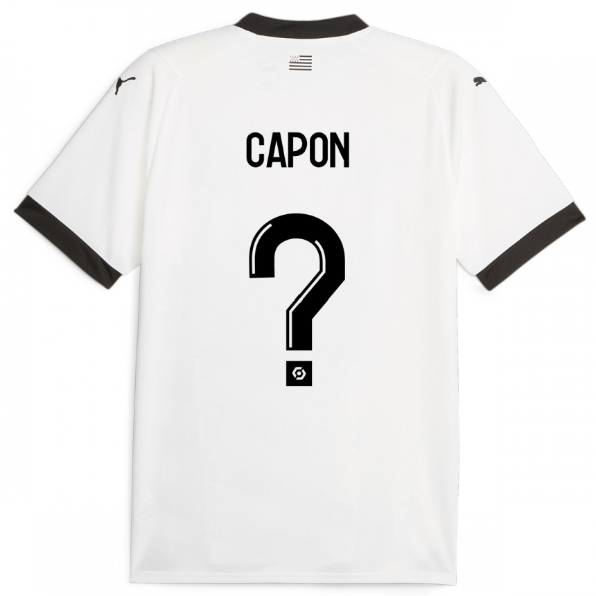 Kids Football José Capon #0 White Away Jersey 2023/24 T-Shirt