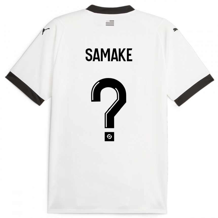 Kids Football Wilson Samaké #0 White Away Jersey 2023/24 T-Shirt