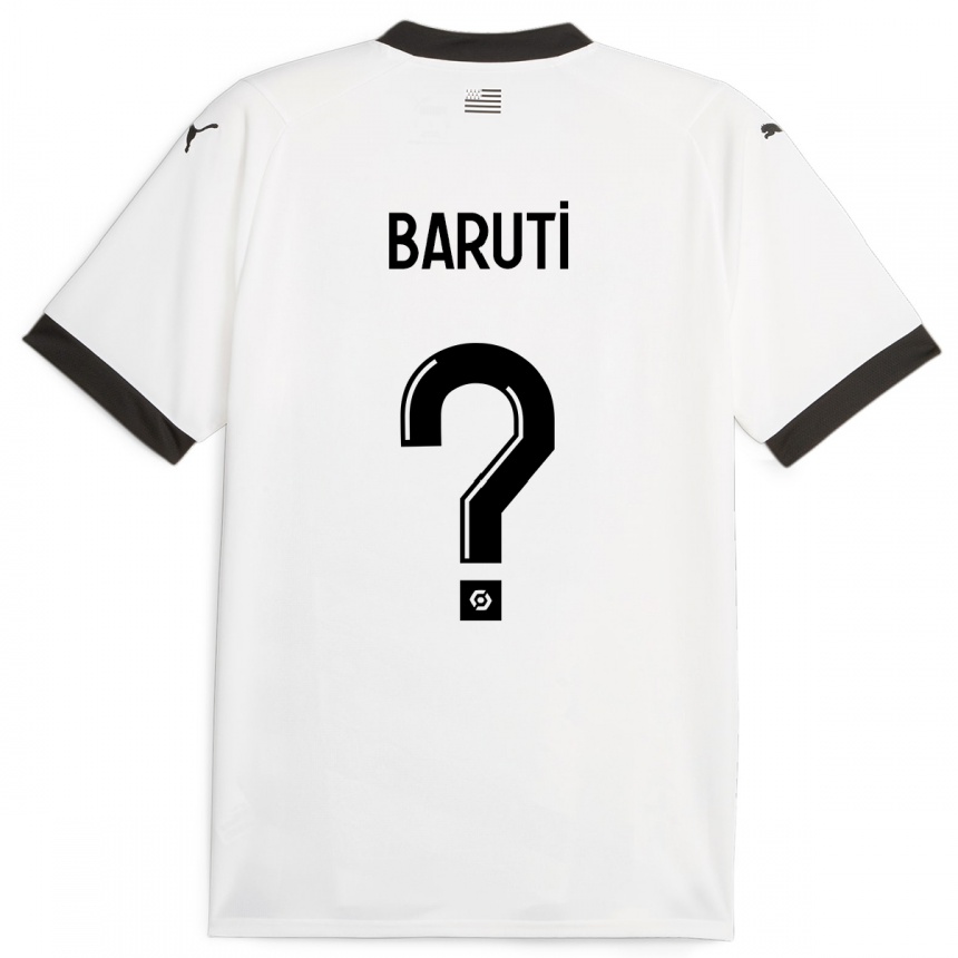 Kids Football Kelian Baruti #0 White Away Jersey 2023/24 T-Shirt