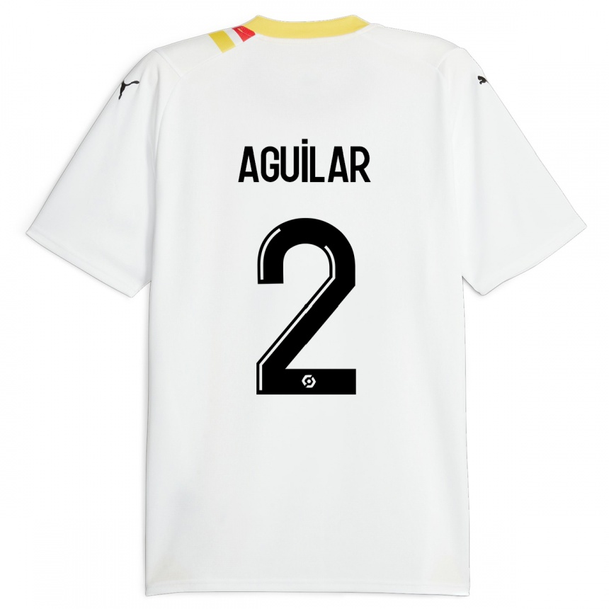 Kids Football Ruben Aguilar #2 Black Away Jersey 2023/24 T-Shirt