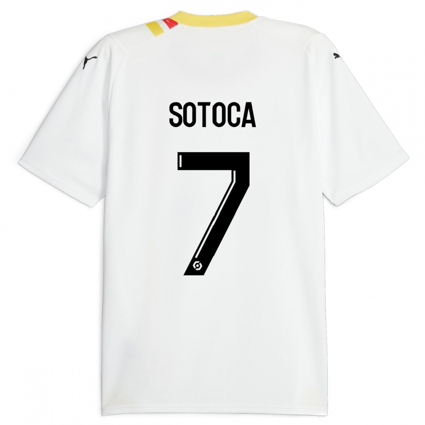 Kids Football Florian Sotoca #7 Black Away Jersey 2023/24 T-Shirt