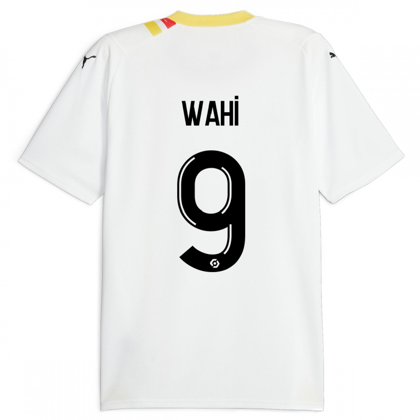 Kids Football Elye Wahi #9 Black Away Jersey 2023/24 T-Shirt