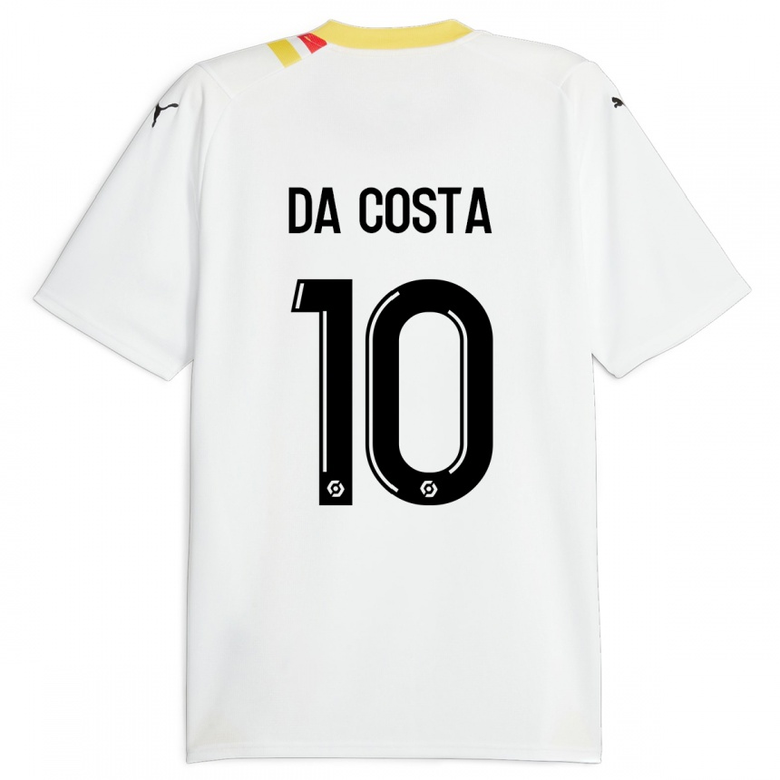 Kids Football David Pereira Da Costa #10 Black Away Jersey 2023/24 T-Shirt