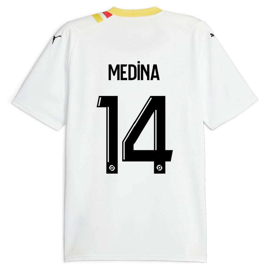 Kids Football Facundo Medina #14 Black Away Jersey 2023/24 T-Shirt