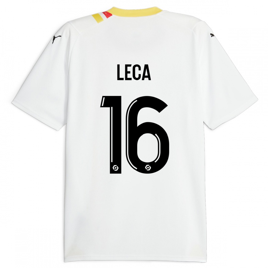 Kids Football Jean-Louis Leca #16 Black Away Jersey 2023/24 T-Shirt