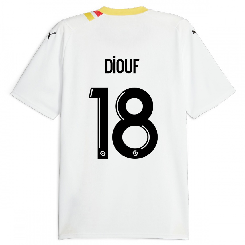 Kids Football Andy Diouf #18 Black Away Jersey 2023/24 T-Shirt