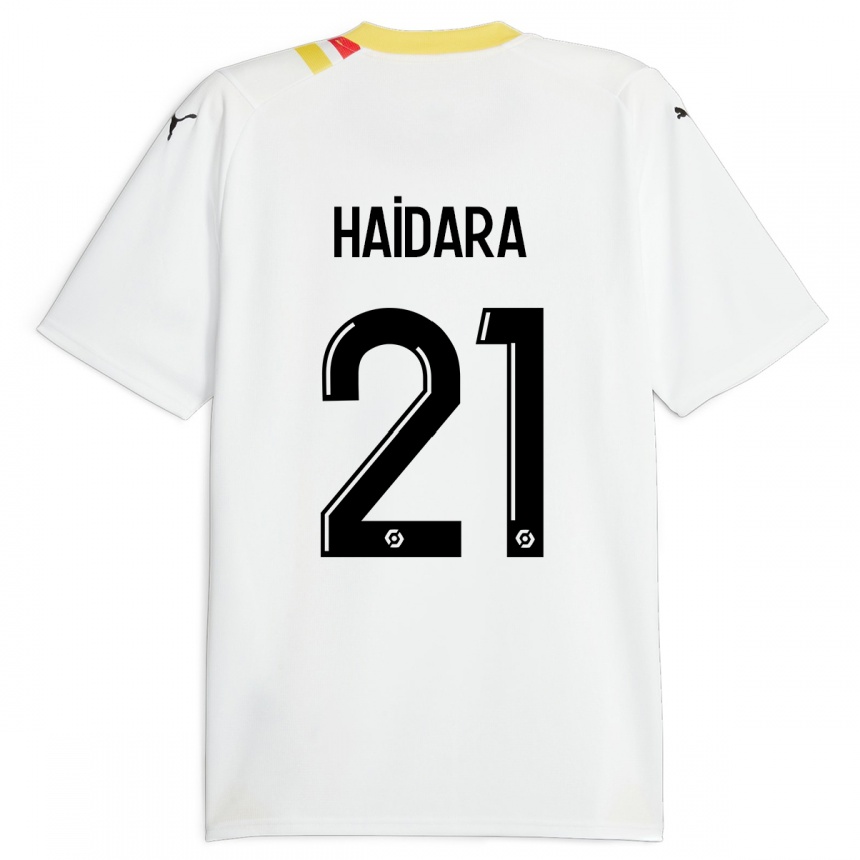 Kids Football Massadio Haidara #21 Black Away Jersey 2023/24 T-Shirt