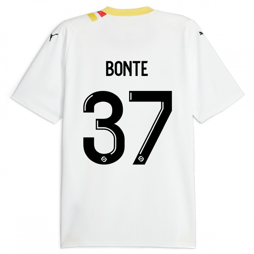 Kids Football Nolan Bonte #37 Black Away Jersey 2023/24 T-Shirt