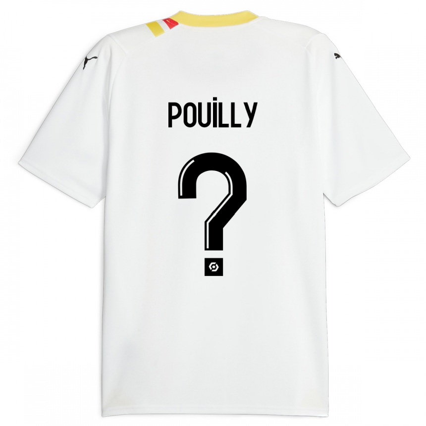 Kids Football Tom Pouilly #0 Black Away Jersey 2023/24 T-Shirt