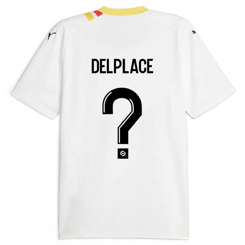 Kids Football Adam Delplace #0 Black Away Jersey 2023/24 T-Shirt