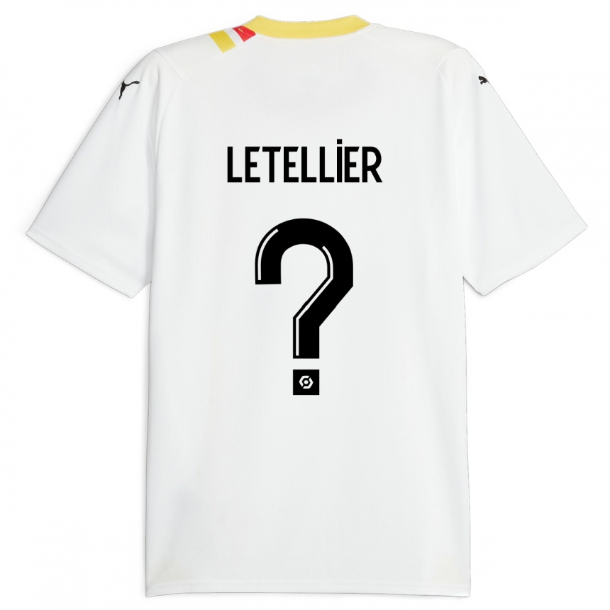 Kids Football Trévor Letellier #0 Black Away Jersey 2023/24 T-Shirt