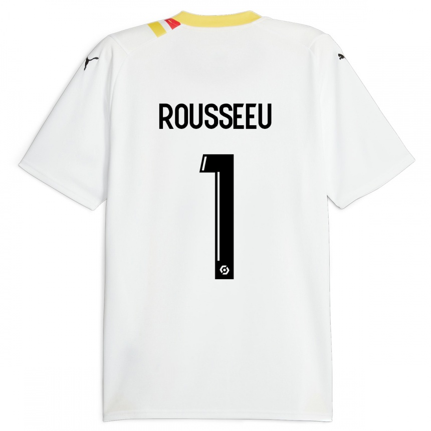 Kids Football Justine Rousseeu #1 Black Away Jersey 2023/24 T-Shirt