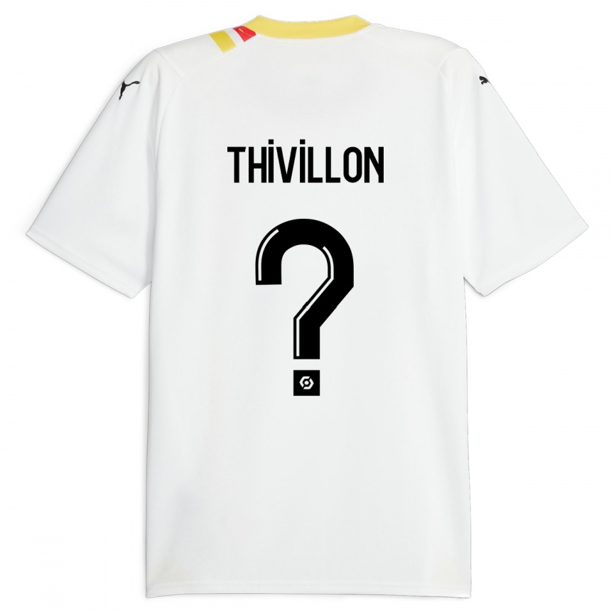 Kids Football Lina Thivillon #0 Black Away Jersey 2023/24 T-Shirt