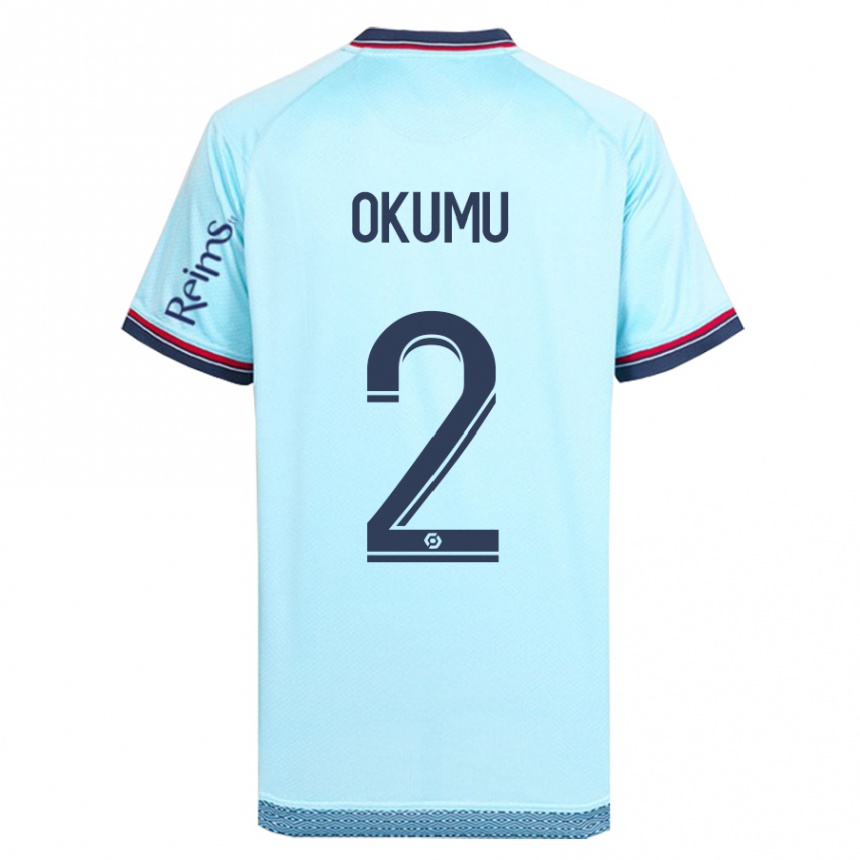 Kids Football Joseph Okumu #2 Sky Blue Away Jersey 2023/24 T-Shirt