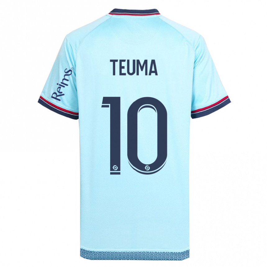 Kids Football Teddy Teuma #10 Sky Blue Away Jersey 2023/24 T-Shirt