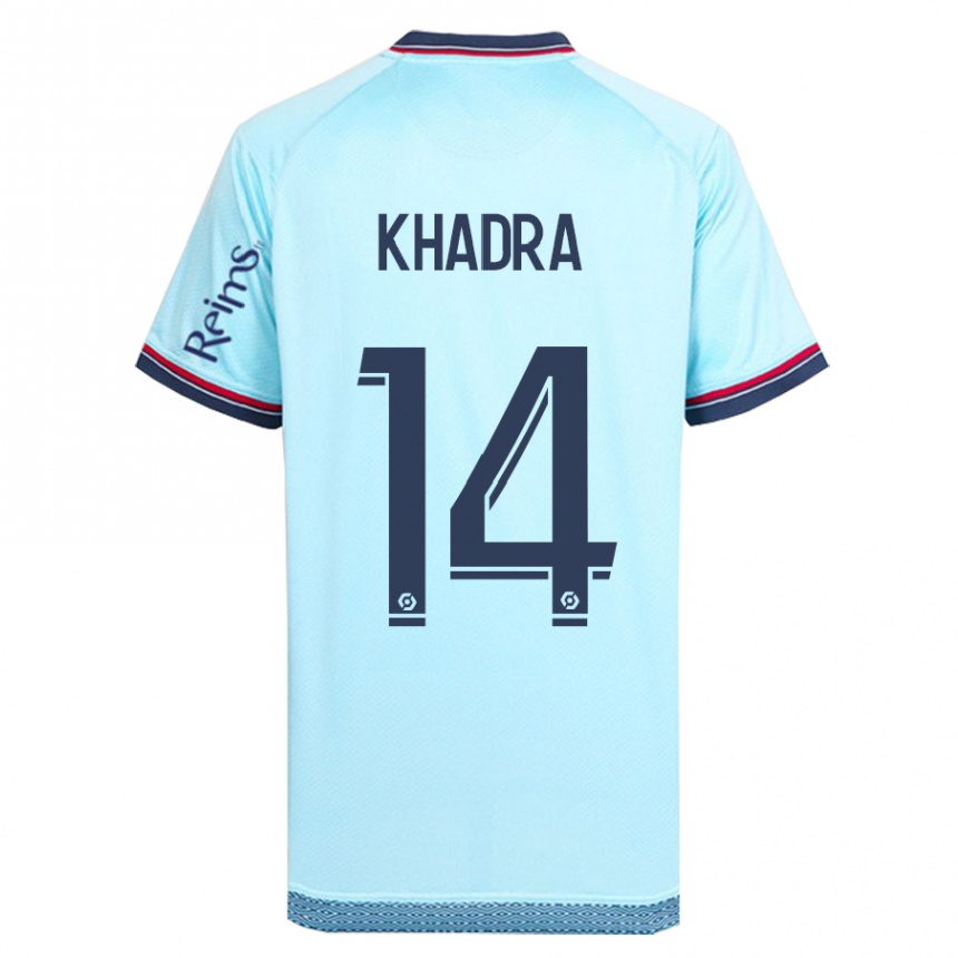 Kids Football Reda Khadra #14 Sky Blue Away Jersey 2023/24 T-Shirt