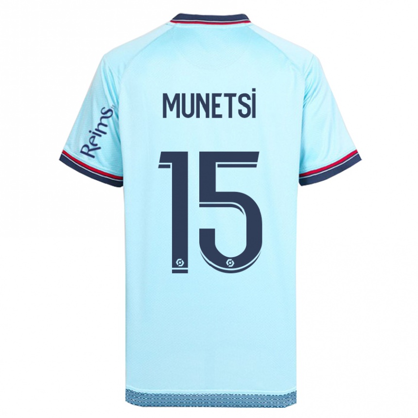 Kids Football Marshall Munetsi #15 Sky Blue Away Jersey 2023/24 T-Shirt