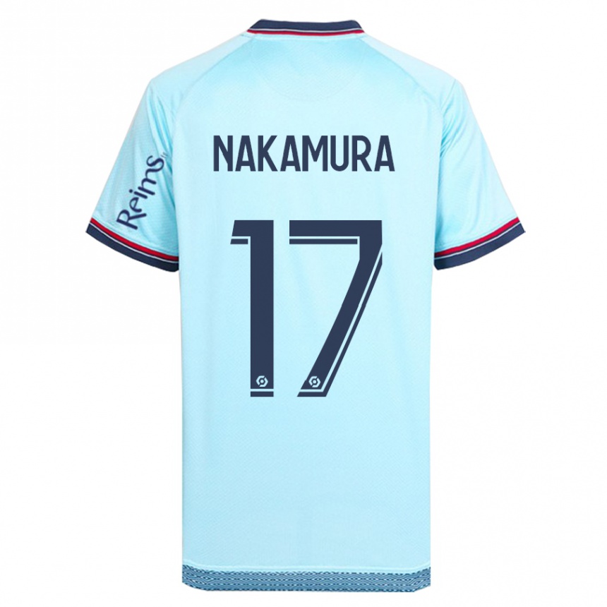 Kids Football Keito Nakamura #17 Sky Blue Away Jersey 2023/24 T-Shirt