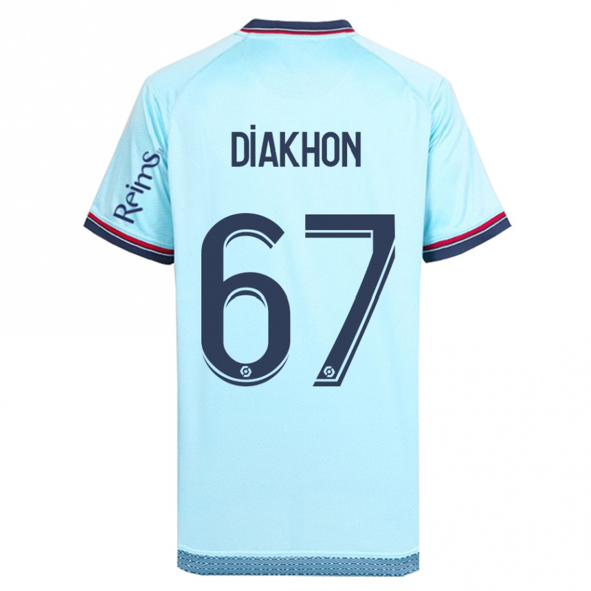 Kids Football Mamadou Diakhon #67 Sky Blue Away Jersey 2023/24 T-Shirt