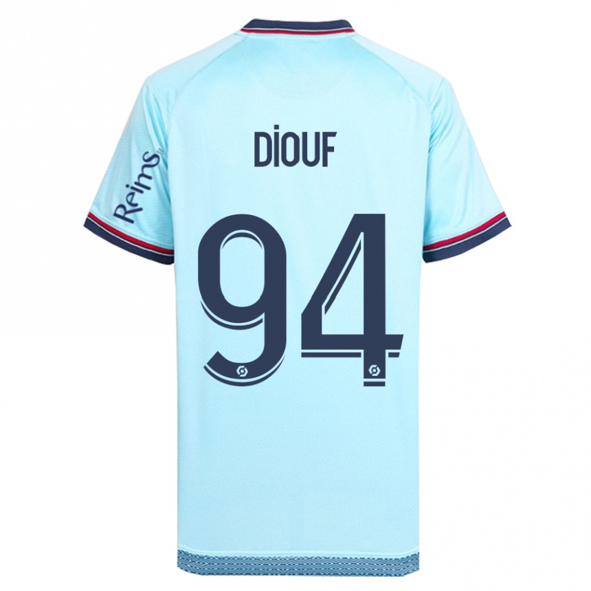 Kids Football Yehvann Diouf #94 Sky Blue Away Jersey 2023/24 T-Shirt