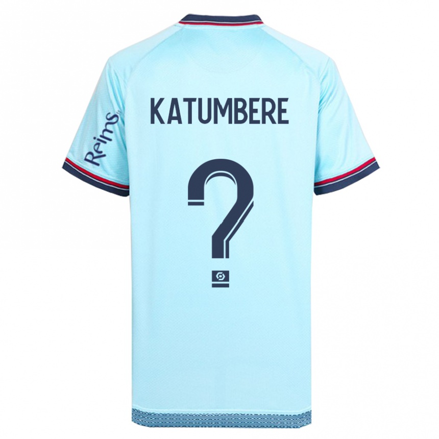 Kids Football Noah Katumbere #0 Sky Blue Away Jersey 2023/24 T-Shirt