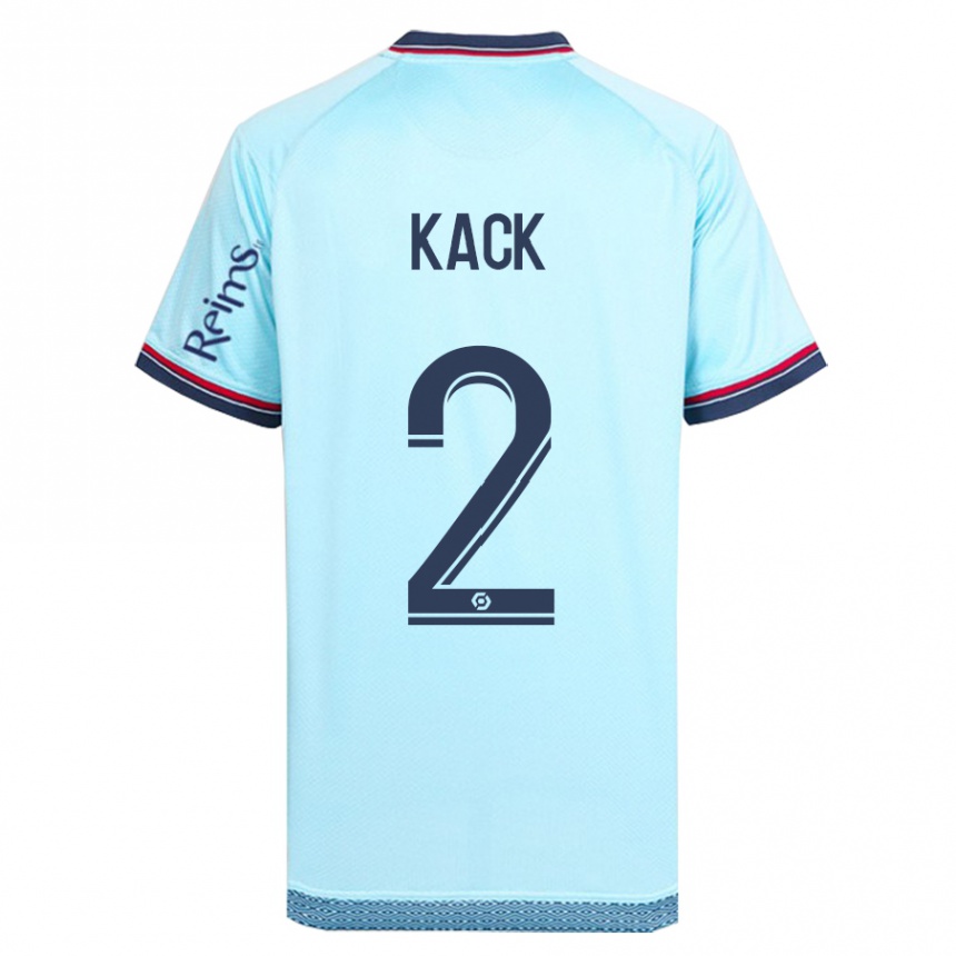 Kids Football Mathilde Kack #2 Sky Blue Away Jersey 2023/24 T-Shirt