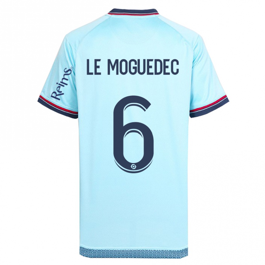 Kids Football Anaële Le Moguédec #6 Sky Blue Away Jersey 2023/24 T-Shirt