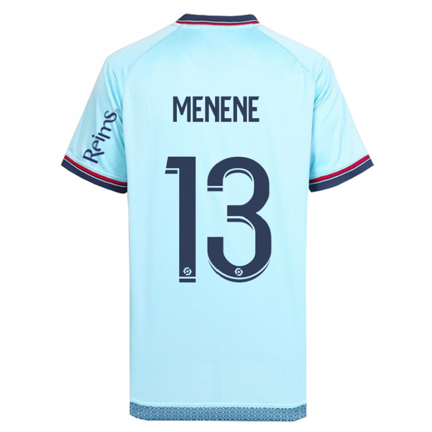 Kids Football Meyong Menene #13 Sky Blue Away Jersey 2023/24 T-Shirt