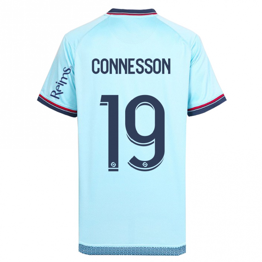 Kids Football Adele Connesson #19 Sky Blue Away Jersey 2023/24 T-Shirt