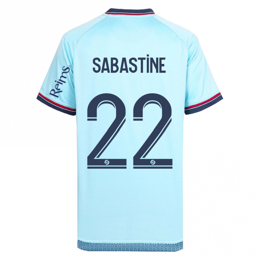 Kids Football Flourish Chioma Sabastine #22 Sky Blue Away Jersey 2023/24 T-Shirt