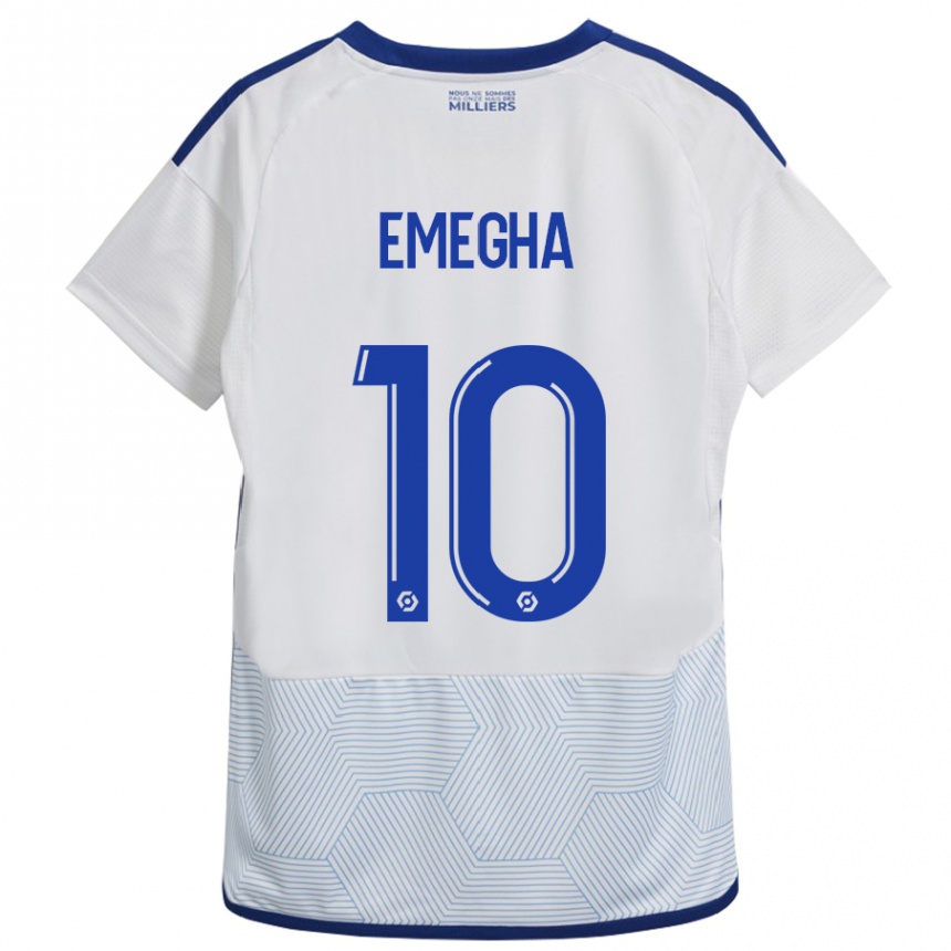 Kids Football Emanuel Emegha #10 White Away Jersey 2023/24 T-Shirt