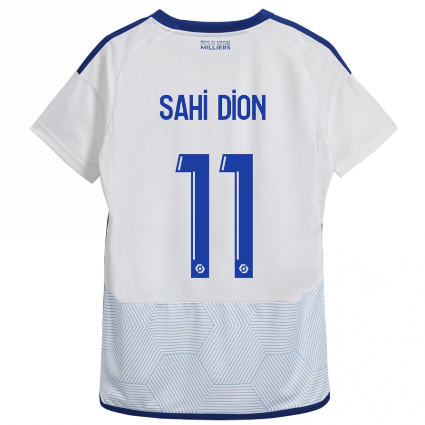 Kids Football Moïse Sahi Dion #11 White Away Jersey 2023/24 T-Shirt