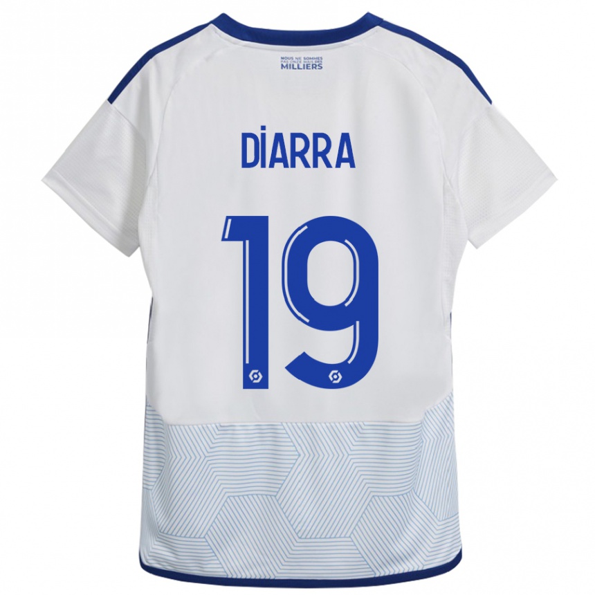 Kids Football Habib Diarra #19 White Away Jersey 2023/24 T-Shirt