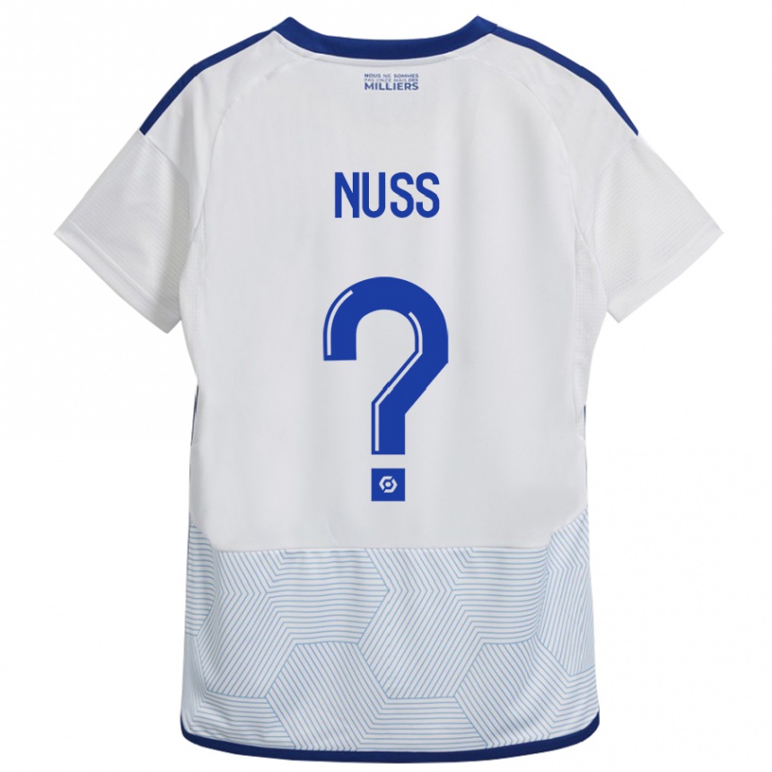Kids Football Antoine Nuss #0 White Away Jersey 2023/24 T-Shirt