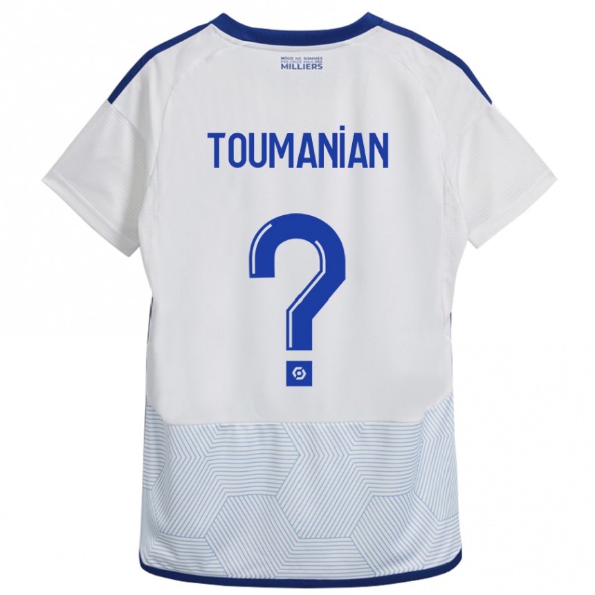 Kids Football Anthony Toumanian #0 White Away Jersey 2023/24 T-Shirt