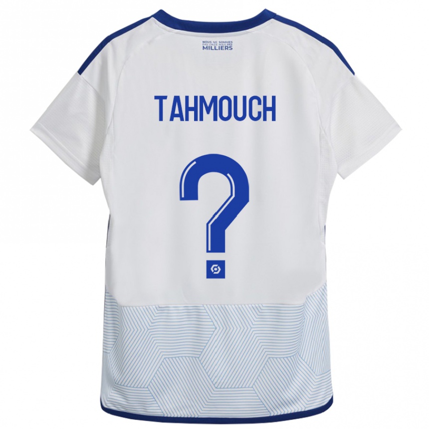 Kids Football Mathieu Tahmouch #0 White Away Jersey 2023/24 T-Shirt