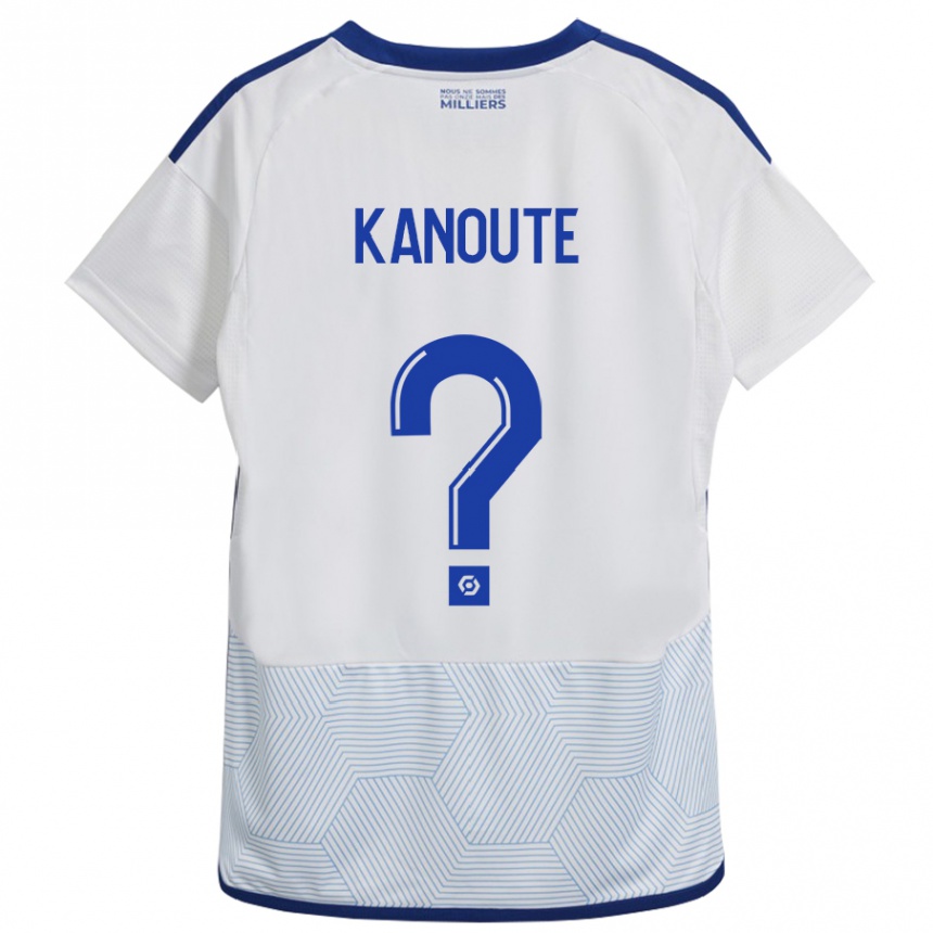 Kids Football Mahamadou Kanouté #0 White Away Jersey 2023/24 T-Shirt