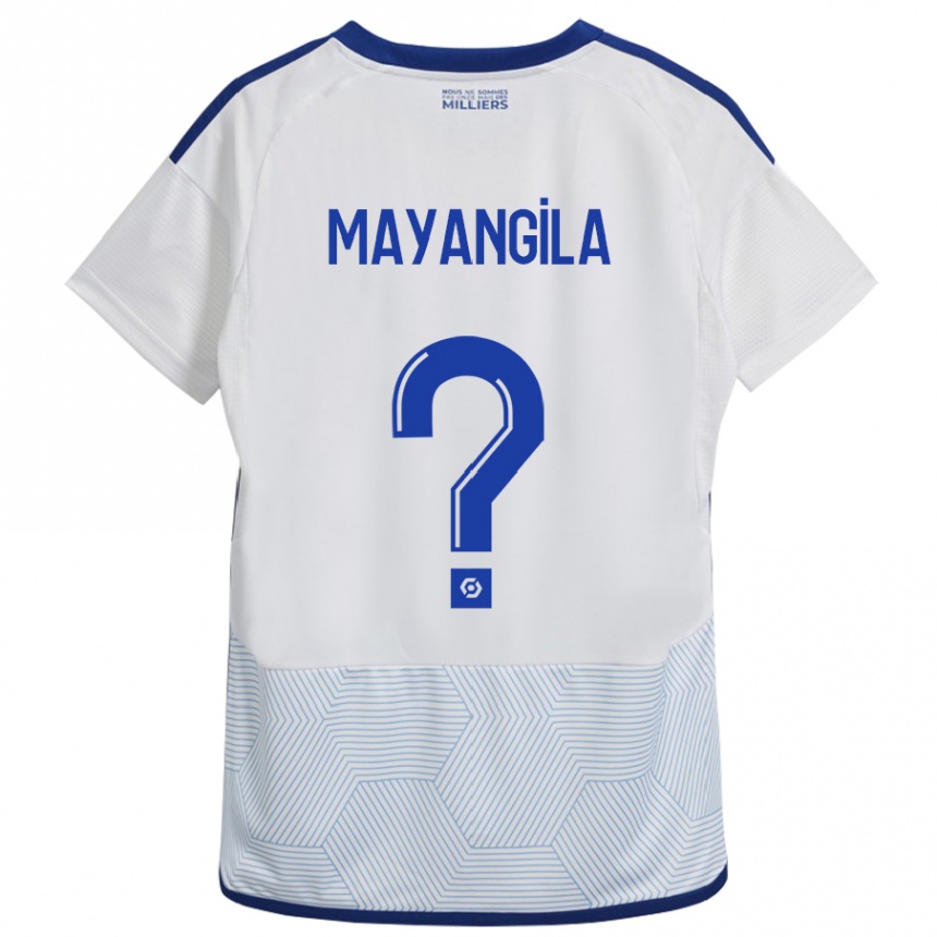 Kids Football Ryan Tutu Mayangila #0 White Away Jersey 2023/24 T-Shirt