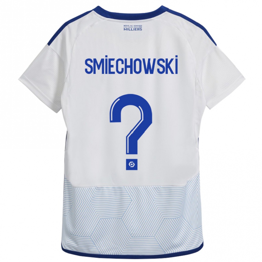 Kids Football Artur Smiechowski #0 White Away Jersey 2023/24 T-Shirt