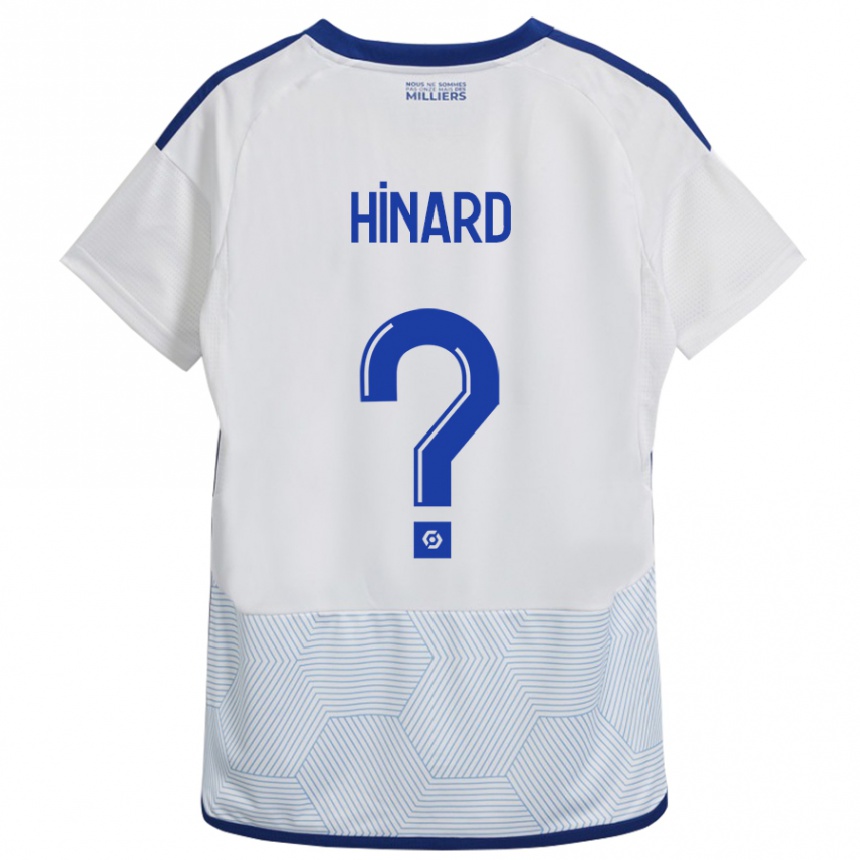 Kids Football Noa Hinard #0 White Away Jersey 2023/24 T-Shirt