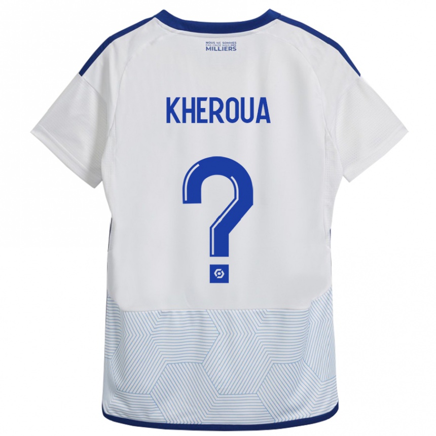 Kids Football Nail Kheroua #0 White Away Jersey 2023/24 T-Shirt