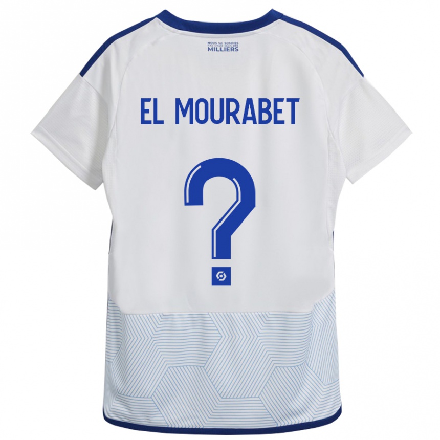 Kids Football Samir El Mourabet #0 White Away Jersey 2023/24 T-Shirt