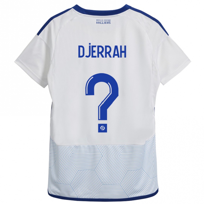 Kids Football Karim Djerrah #0 White Away Jersey 2023/24 T-Shirt