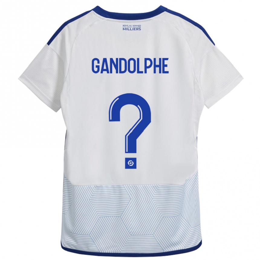 Kids Football Adrien Gandolphe #0 White Away Jersey 2023/24 T-Shirt