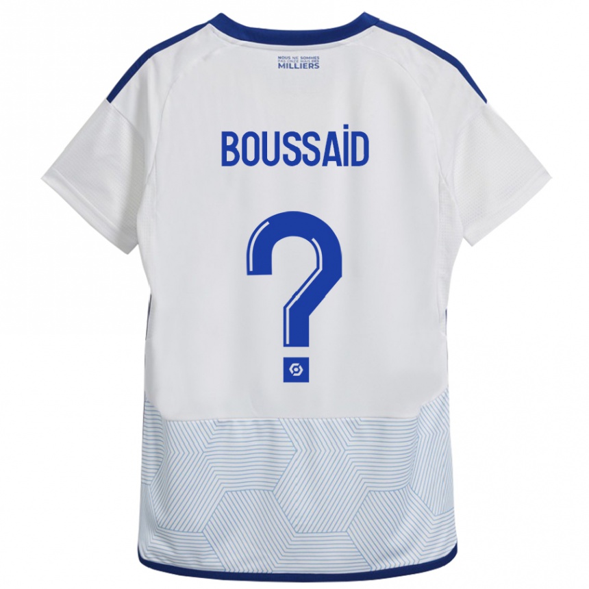 Kids Football Willsem Boussaid #0 White Away Jersey 2023/24 T-Shirt