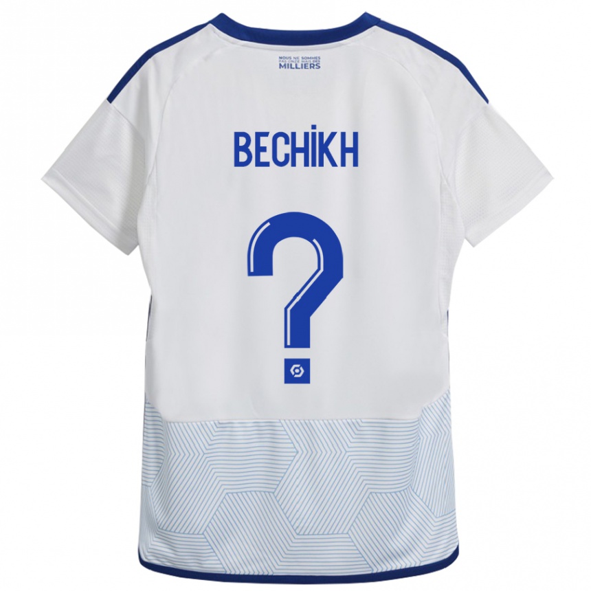 Kids Football Mohamed Bechikh #0 White Away Jersey 2023/24 T-Shirt