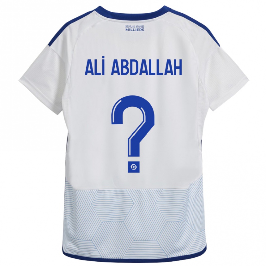 Kids Football Aboubacar Ali Abdallah #0 White Away Jersey 2023/24 T-Shirt
