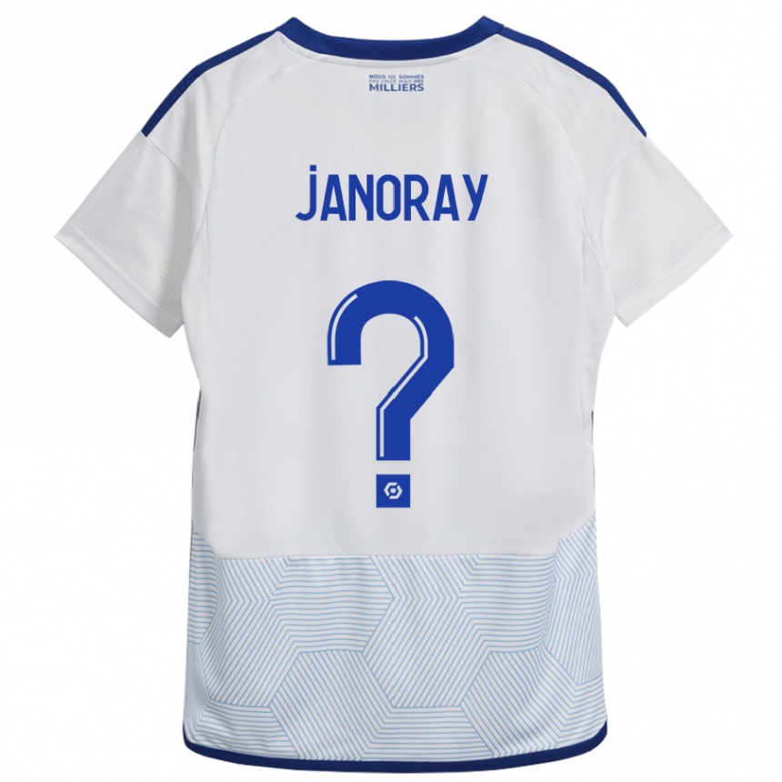 Kids Football Sacha Janoray #0 White Away Jersey 2023/24 T-Shirt