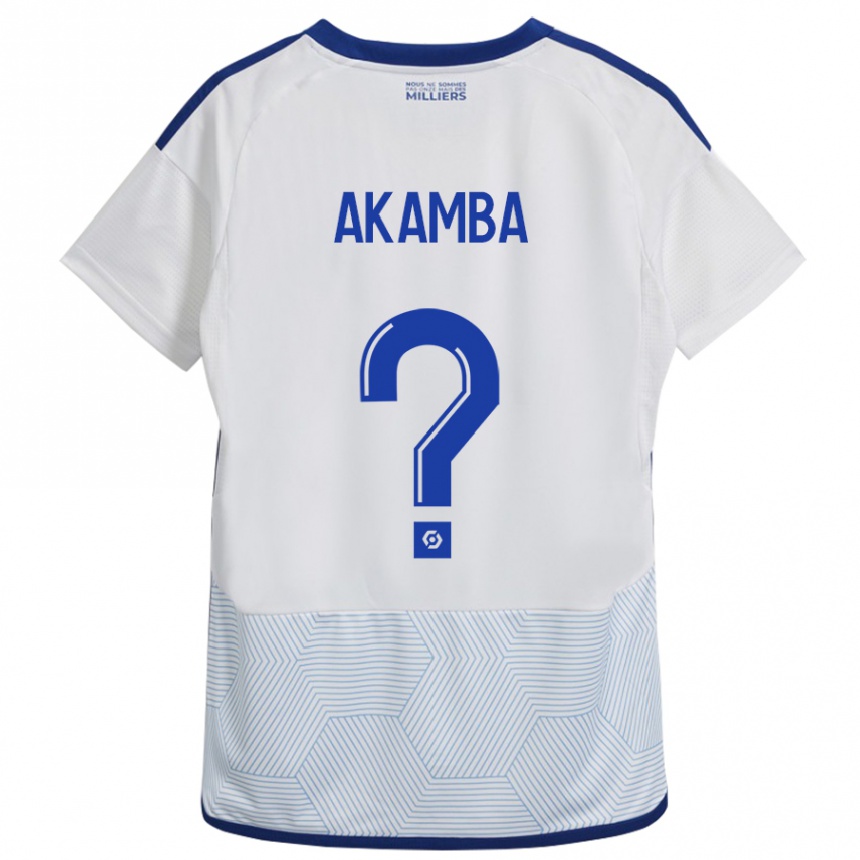 Kids Football Fred Akamba #0 White Away Jersey 2023/24 T-Shirt