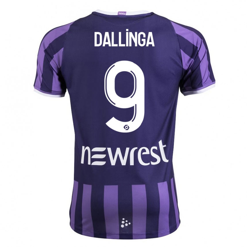 Kids Football Thijs Dallinga #9 Purple Away Jersey 2023/24 T-Shirt